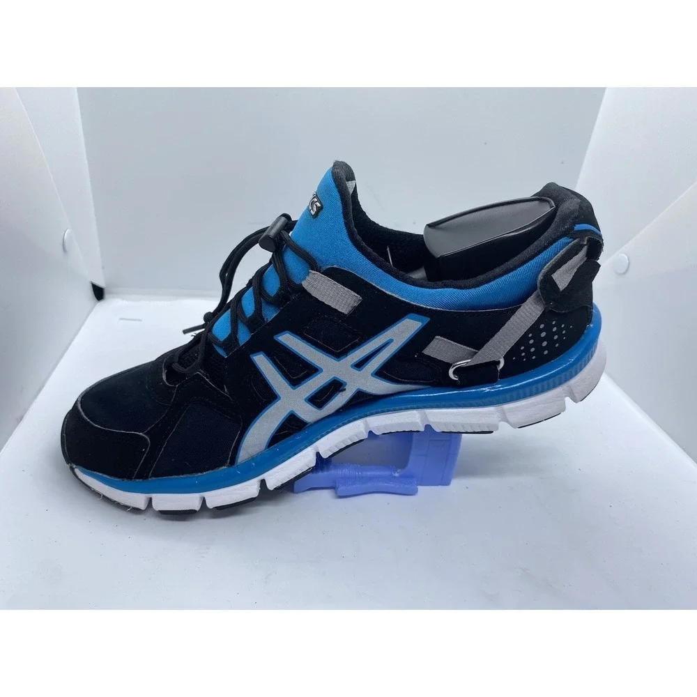 Asics Gel Synthesis Women's Size 9 Running Athletic Shoes, Black/Blue H350L